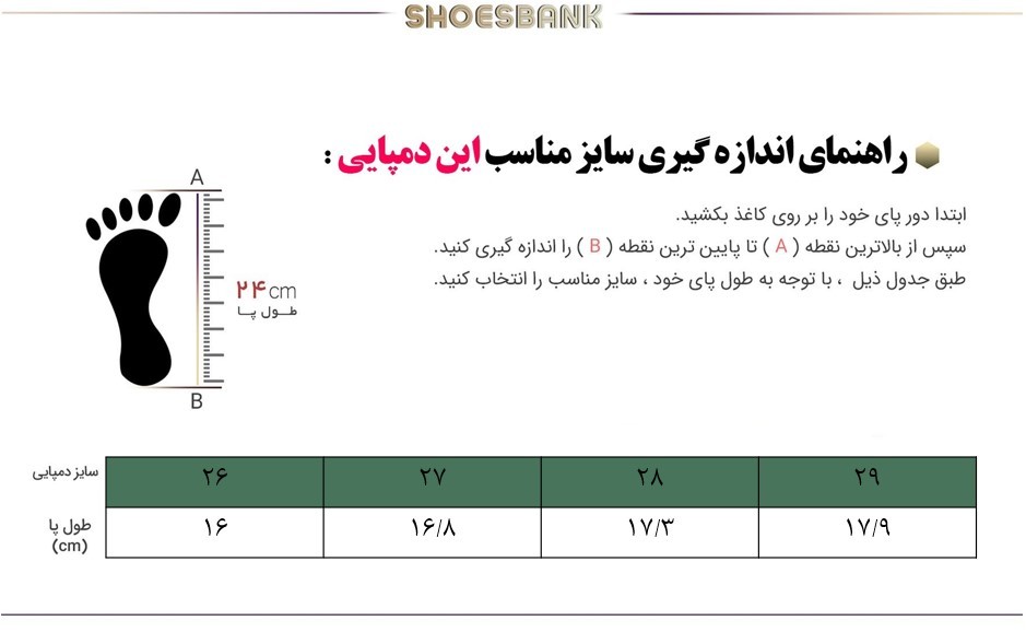 راهنمای سایز